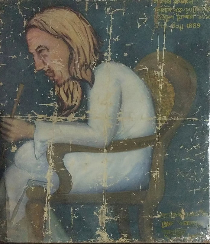 কুষ্টিয়ার ছেঁউড়িয়ায় লালনের আখড়ায় রক্ষিত রঙিন প্রতিকৃতি