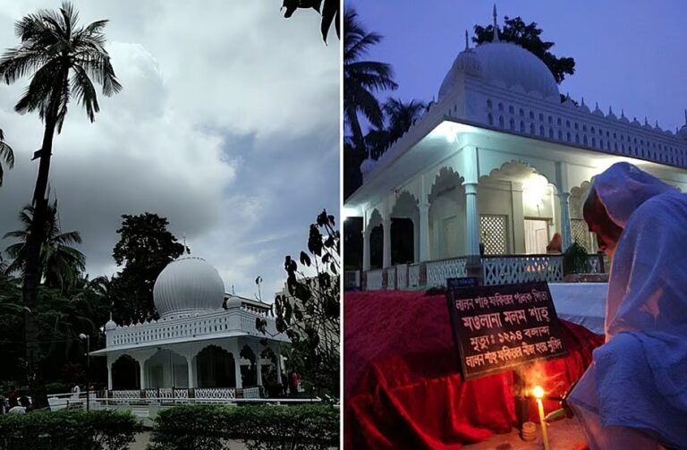 ছেঁউড়িয়ায় লালন সাঁইয়ের সমাধিসৌধ ও বাউল সাধকদের সন্ধ্যার ভক্তি-অর্ঘ্য