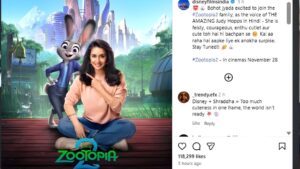 Shraddha Kapoor Joins ‘Zootopia 2 as Judy Hopps 1 ‘জুটোপিয়া ২’–এ শ্রদ্ধা কাপুরের কণ্ঠ, যোগ দিলেন জুডি হপস চরিত্রে