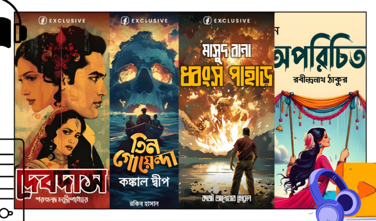 শাধিন মিউজিকে এখন শোনা যাবে “দেবদাস” ও “মাসুদ রানা”-র অডিওবুক শাধিন মিউজিকে এখন শোনা যাবে দেবদাস ও মাসুদ রানা র অডিওবুক শাধিন মিউজিকে এখন শোনা যাবে "দেবদাস" ও "মাসুদ রানা"-র অডিওবুক