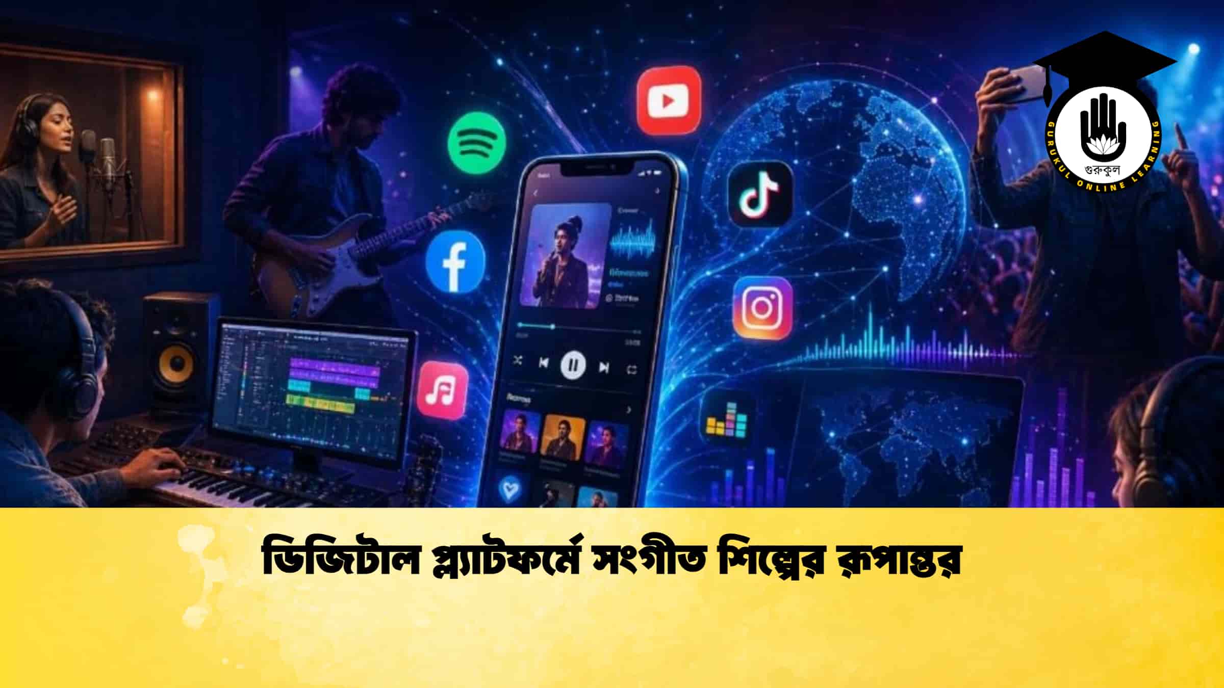 ডিজিটাল প্ল্যাটফর্মে সংগীত শিল্পের রূপান্তর